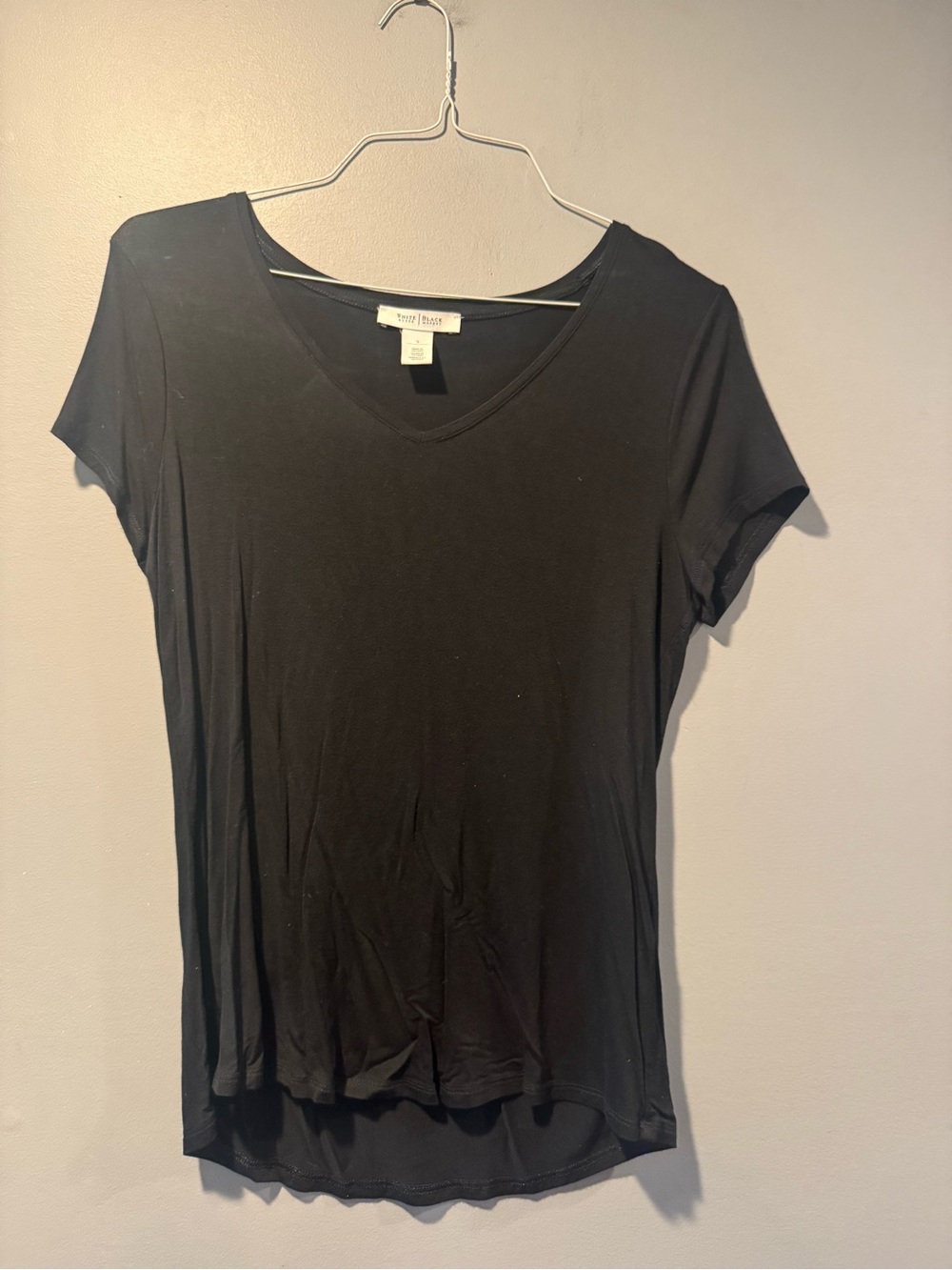 * White House Black Market Black V-Neck Shirt